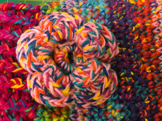 Dachshund hand crocheted coat/body warmer.